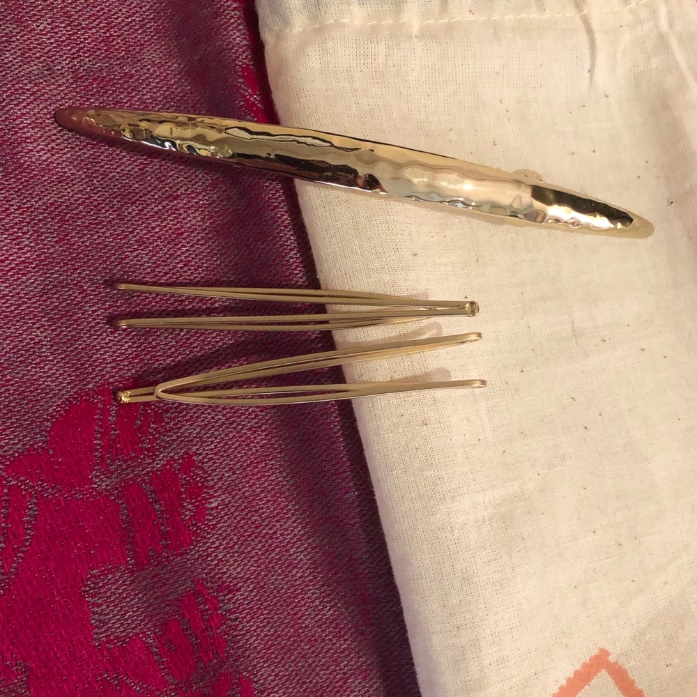Chloe and Isabel + Jen Atkin Gold Hair Accessories